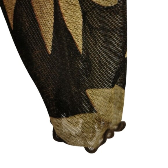 ANAC Designed by Kimi Vintage Y2K Long Sheer Sleeve Fitted Top -  Sz Vintage L - Picture 6 of 9